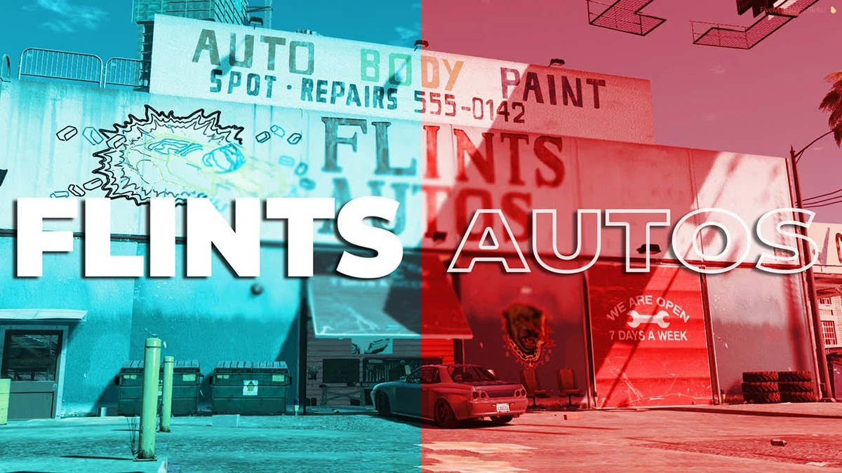 Flints Autos MLO – Fully Open Source FiveM Mechanic Garage
